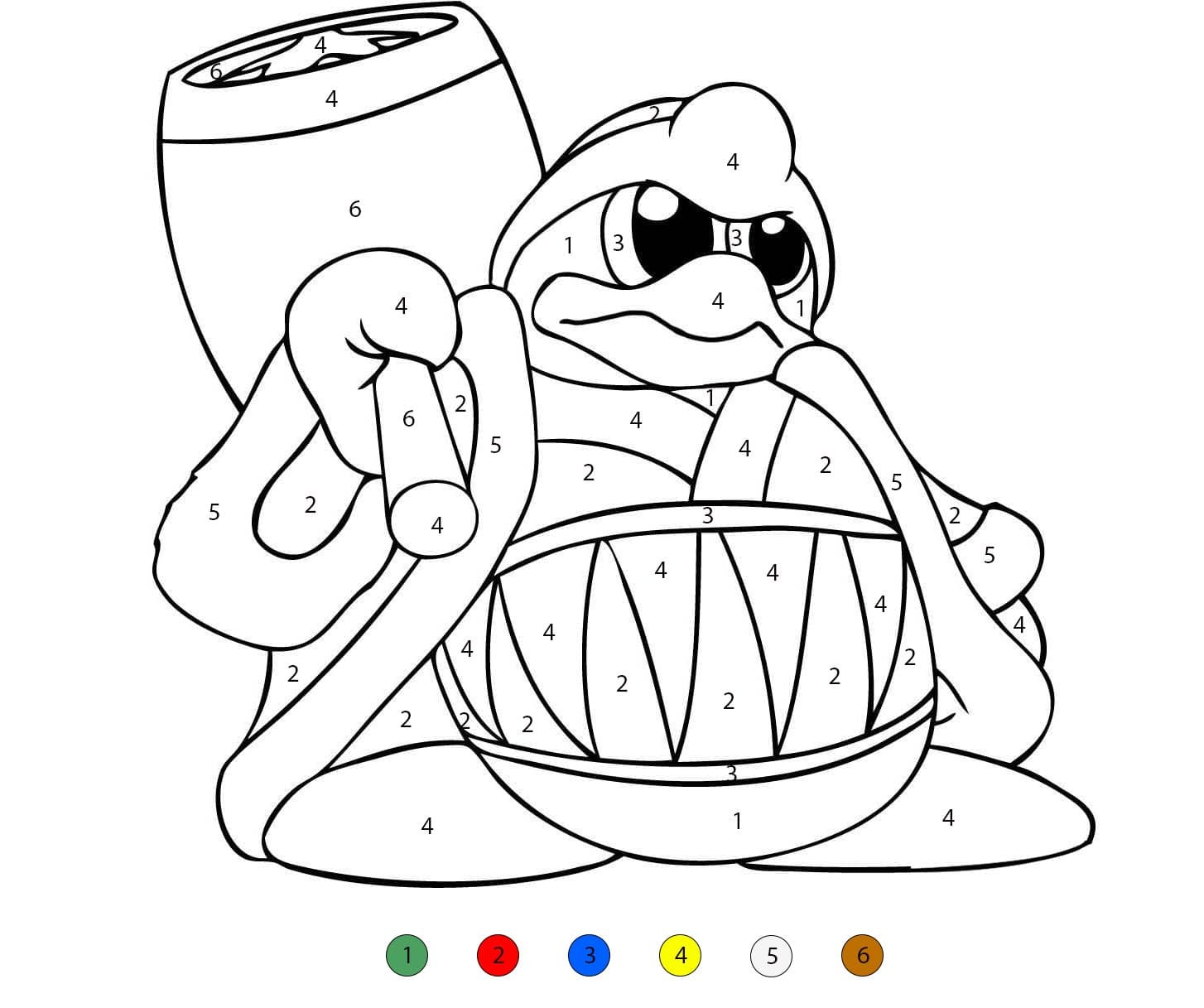 Monstre Kirby Coloriage Magique
