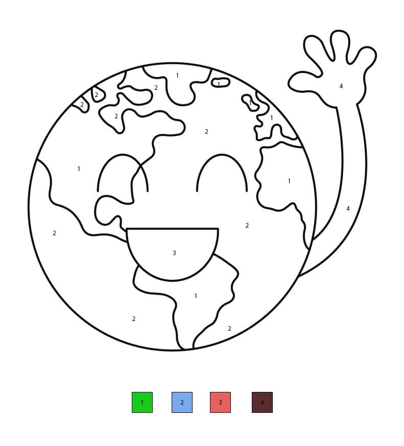 Terre Amicale Coloriage Magique