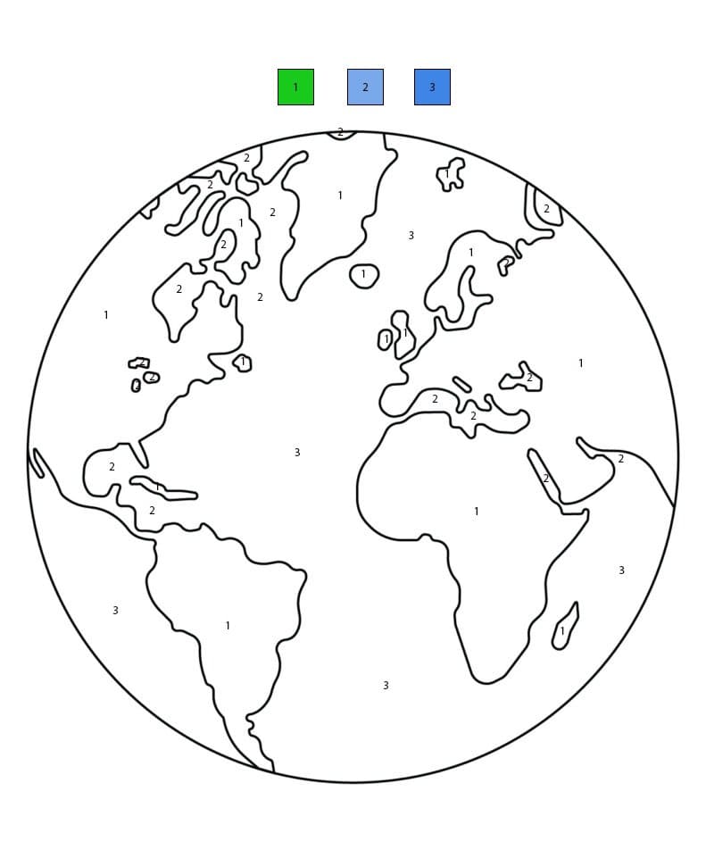 Terre Importante Coloriage Magique