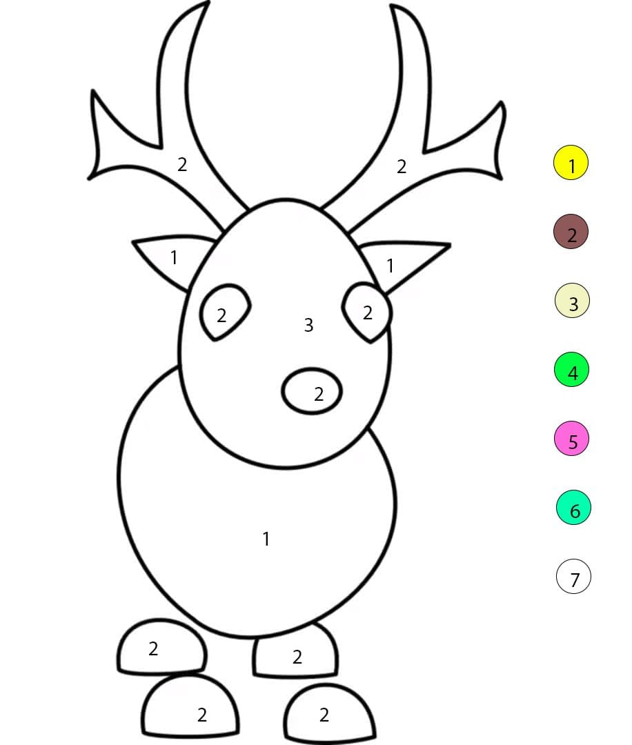 Adopt Me Cerf Coloriage Magique