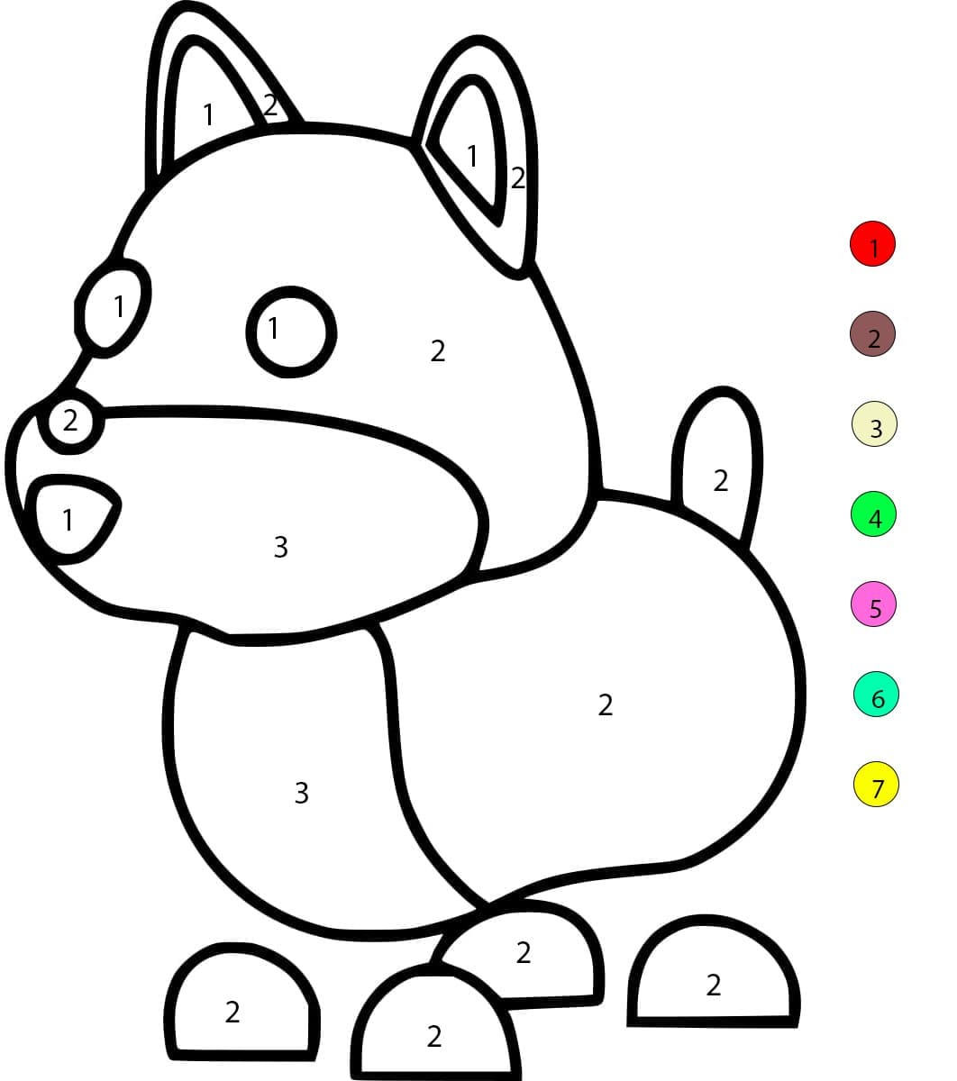 Adopt Me  Color By Number