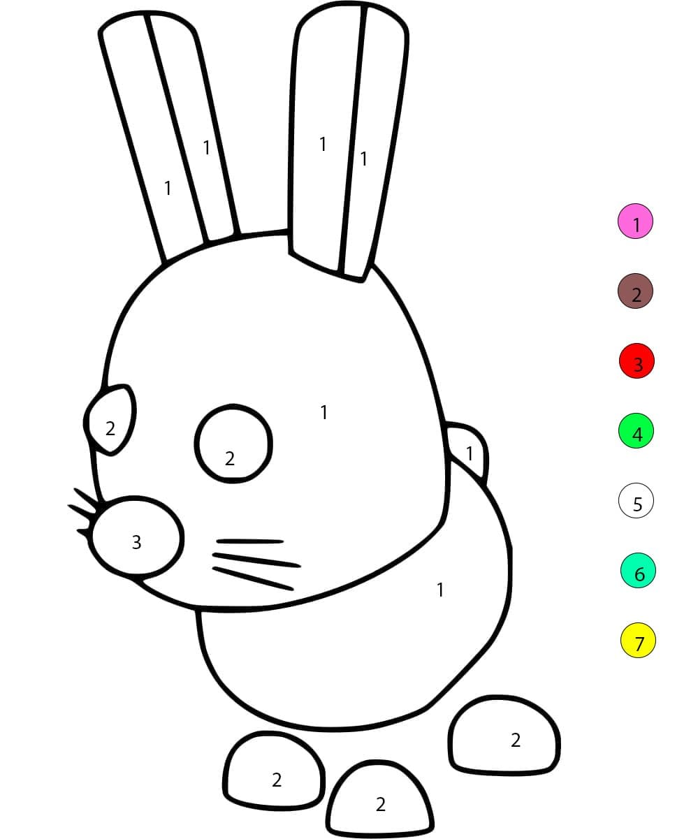 Adopt Me Lapin Coloriage Magique