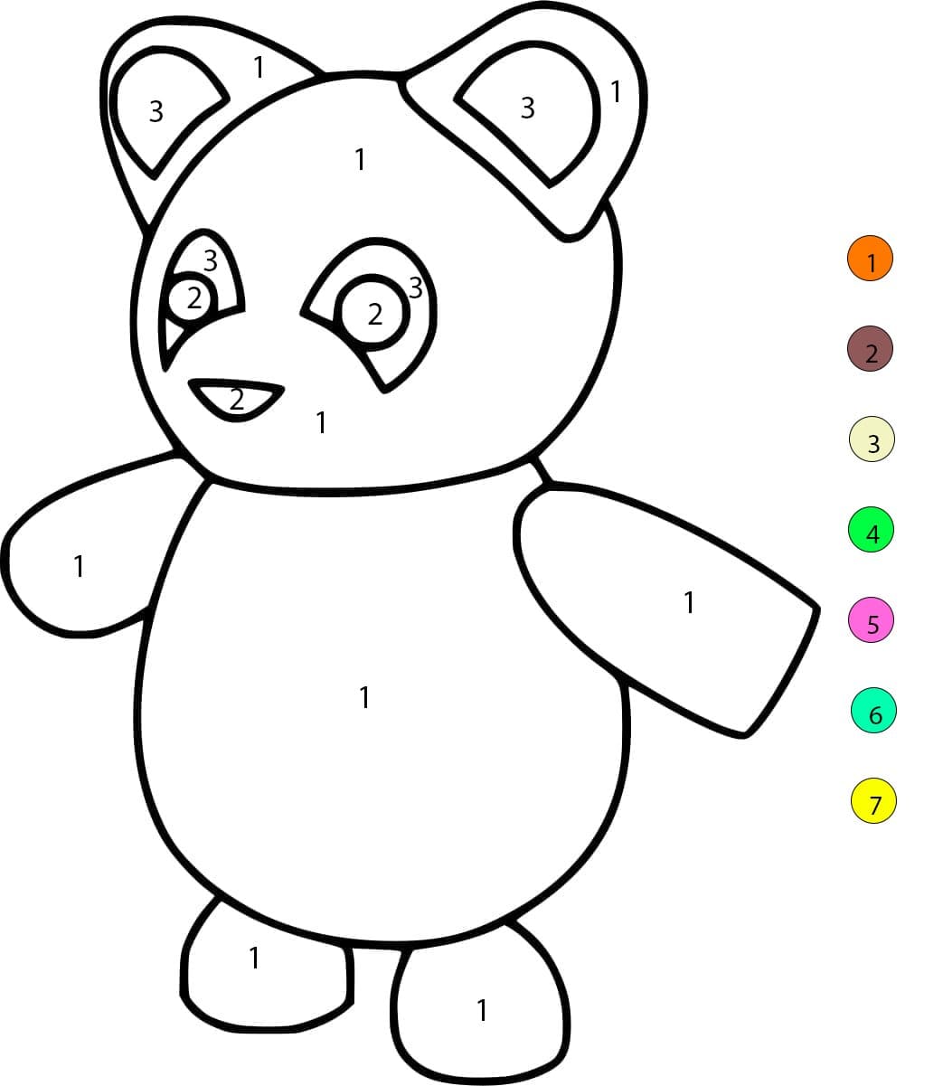 Adopt Me Panda Coloriage Magique