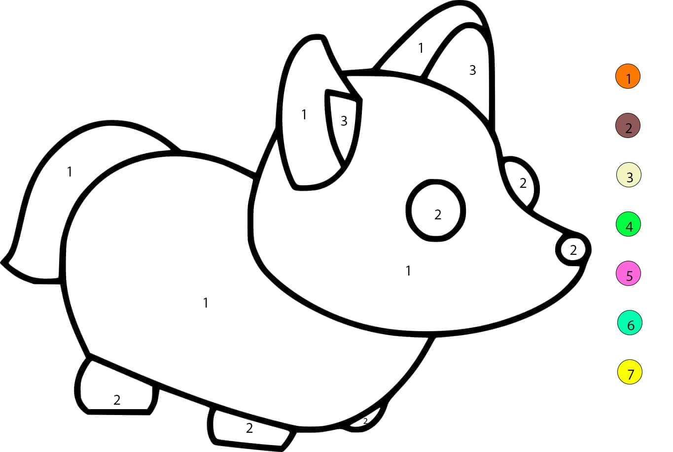Adopt Me Renard Coloriage Magique