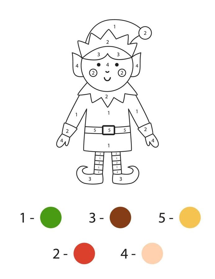 Coloriage Magique Elfe