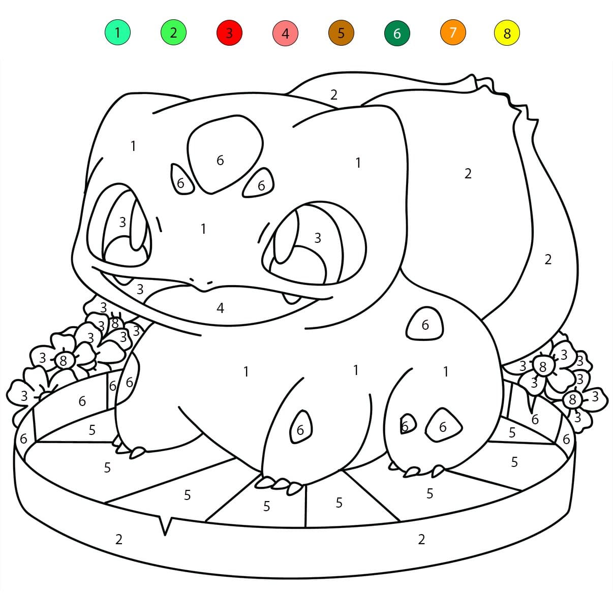 Coloriage Magique Bulbizarre