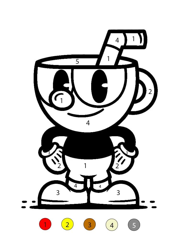 Cuphead Cool Coloriage Magique