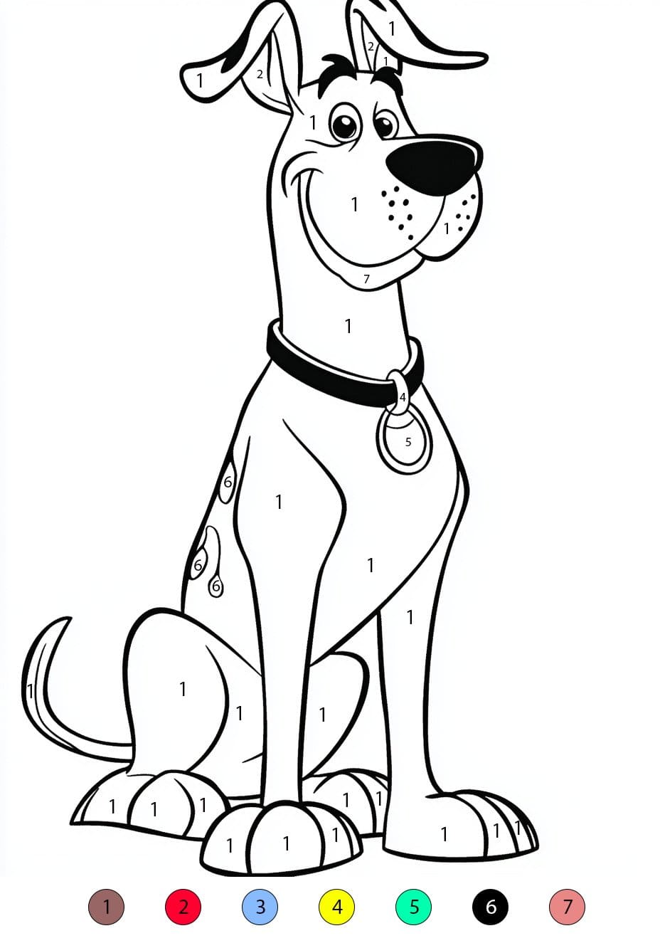 Scooby-Doo créatif Coloriage Magique
