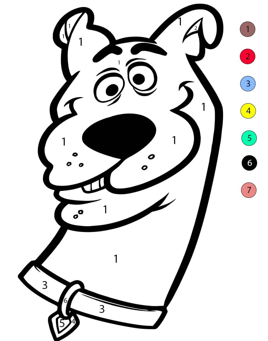 Scooby-Doo drôle Coloriage Magique