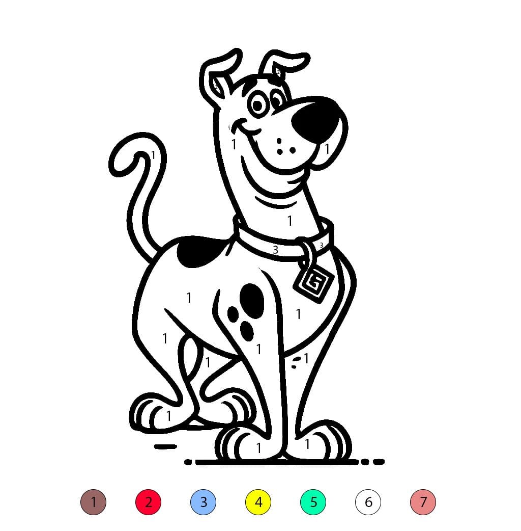 Scooby-Doo iconique Coloriage Magique