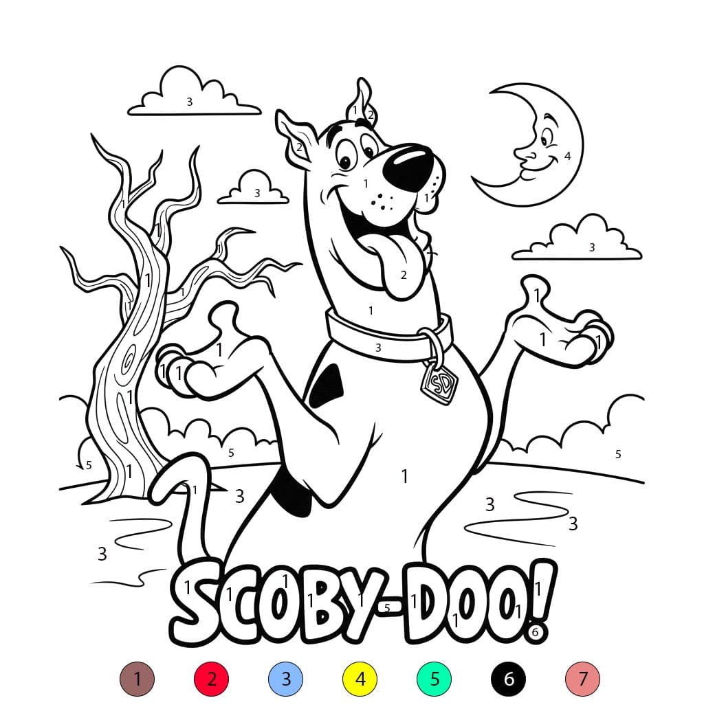 Coloriage Magique Scooby-Doo