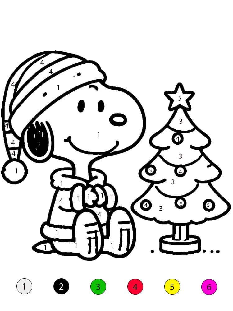 Coloriage Magique Snoopy