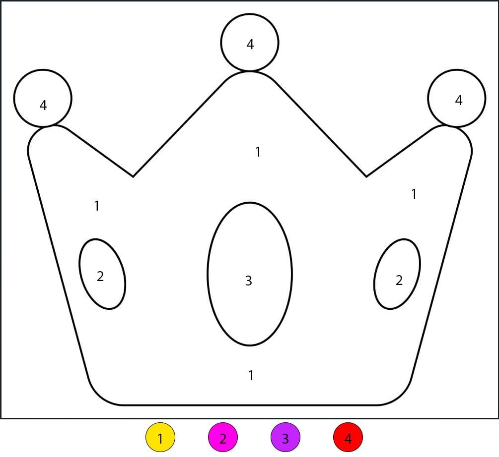 Couronne du prince Coloriage Magique