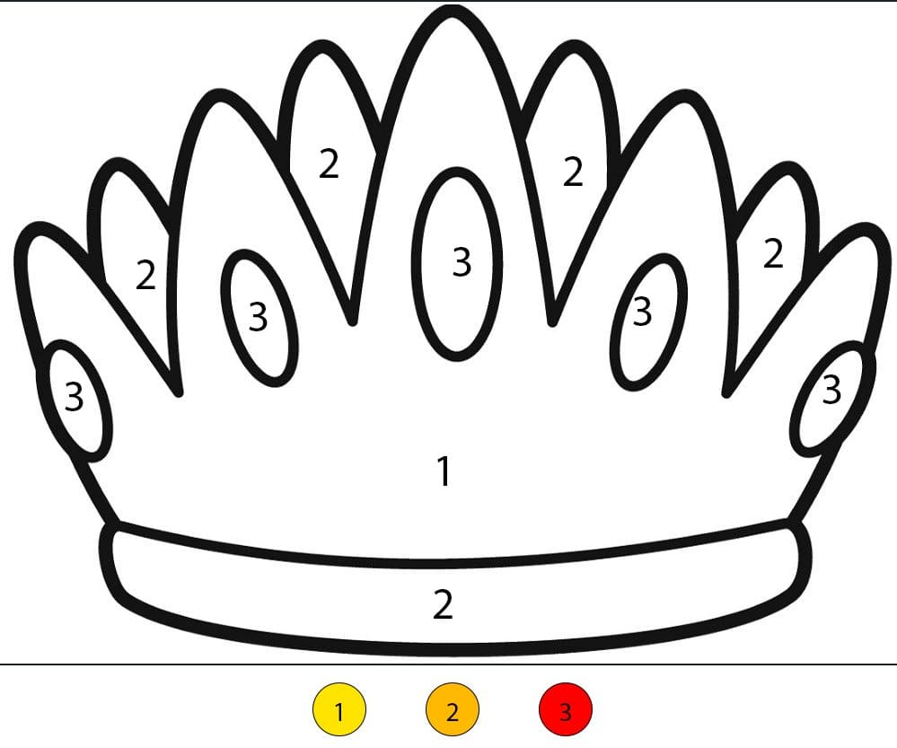 Couronne pour enfants Coloriage Magique