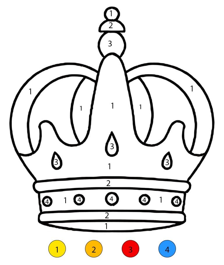 Couronne royale Coloriage Magique