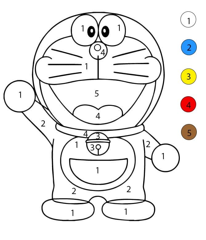 Coloriage Magique Doraemon