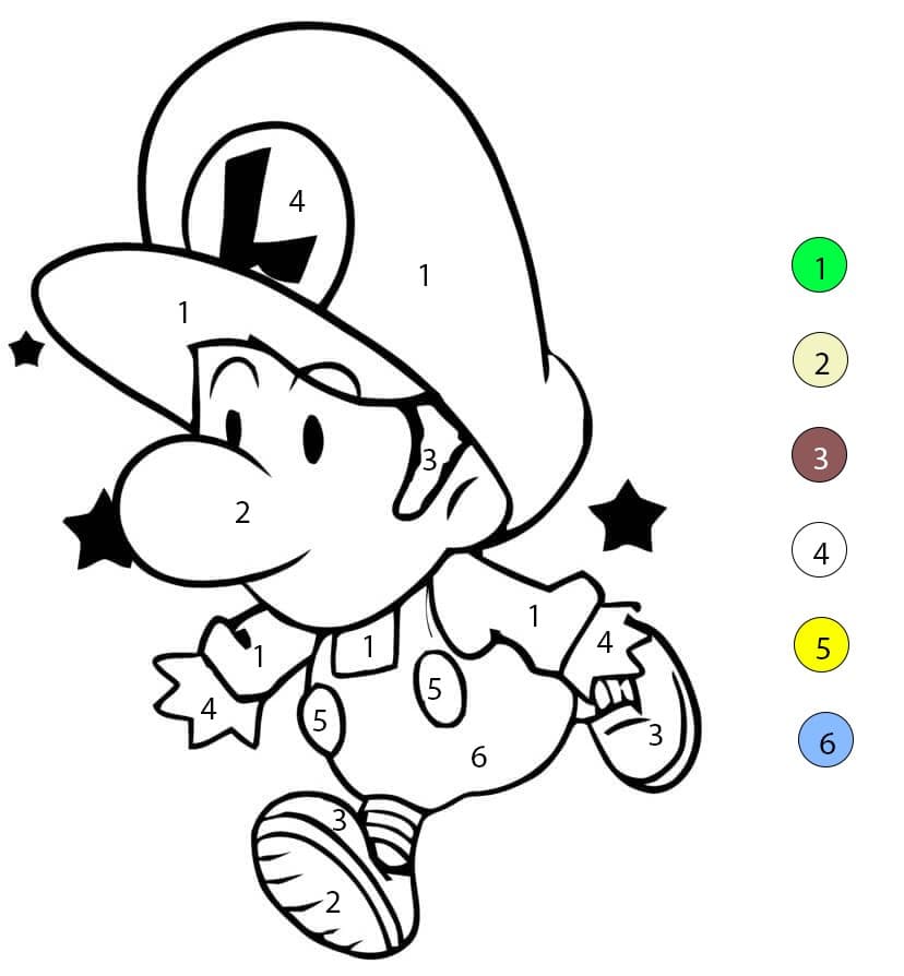 Petite Luigi Coloriage Magique
