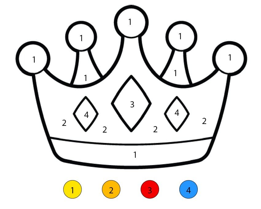 Coloriage Magique Couronne