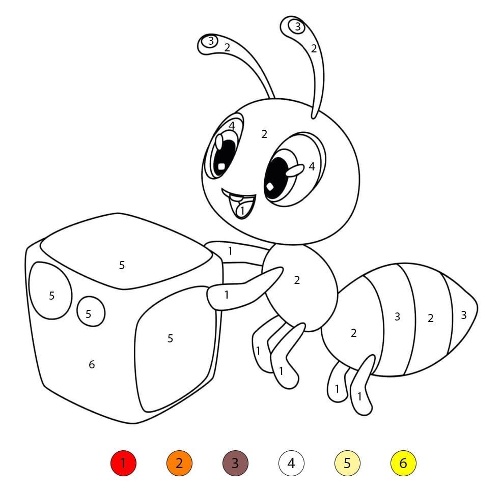 Coloriage Magique Fourmi