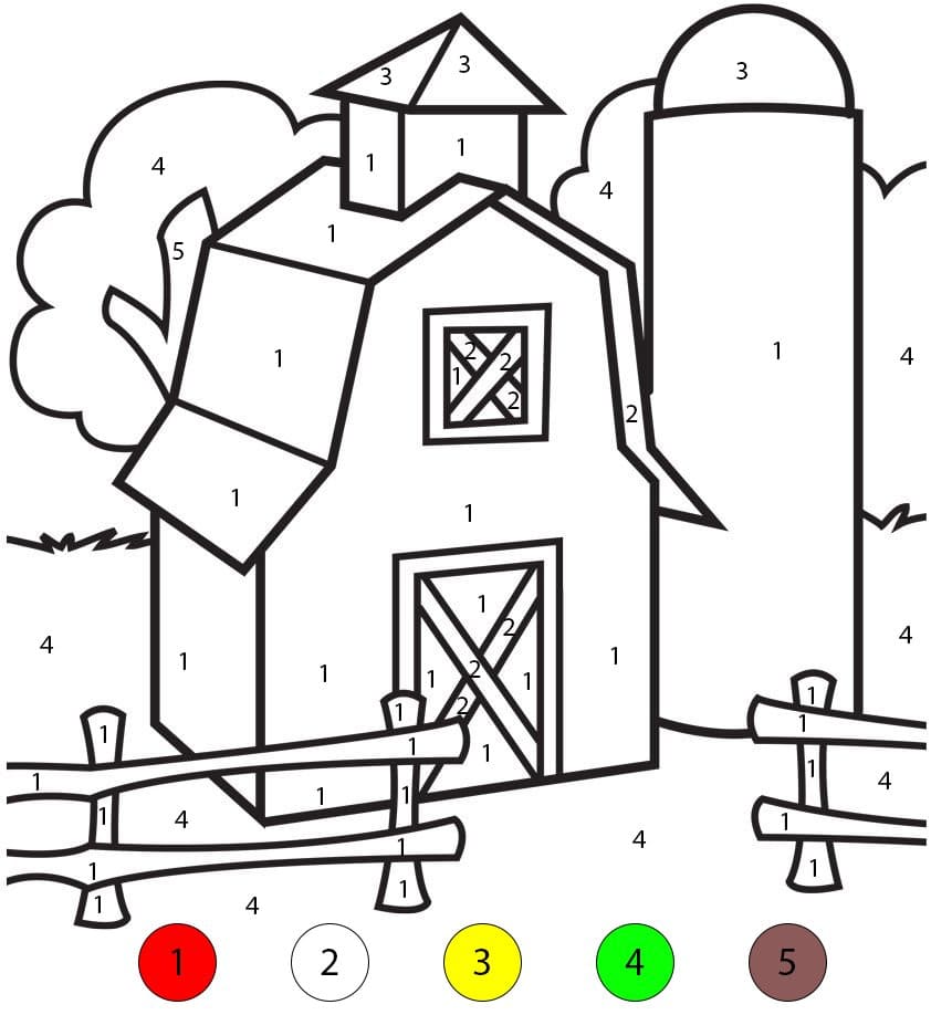 Grange du Lait Coloriage Magique