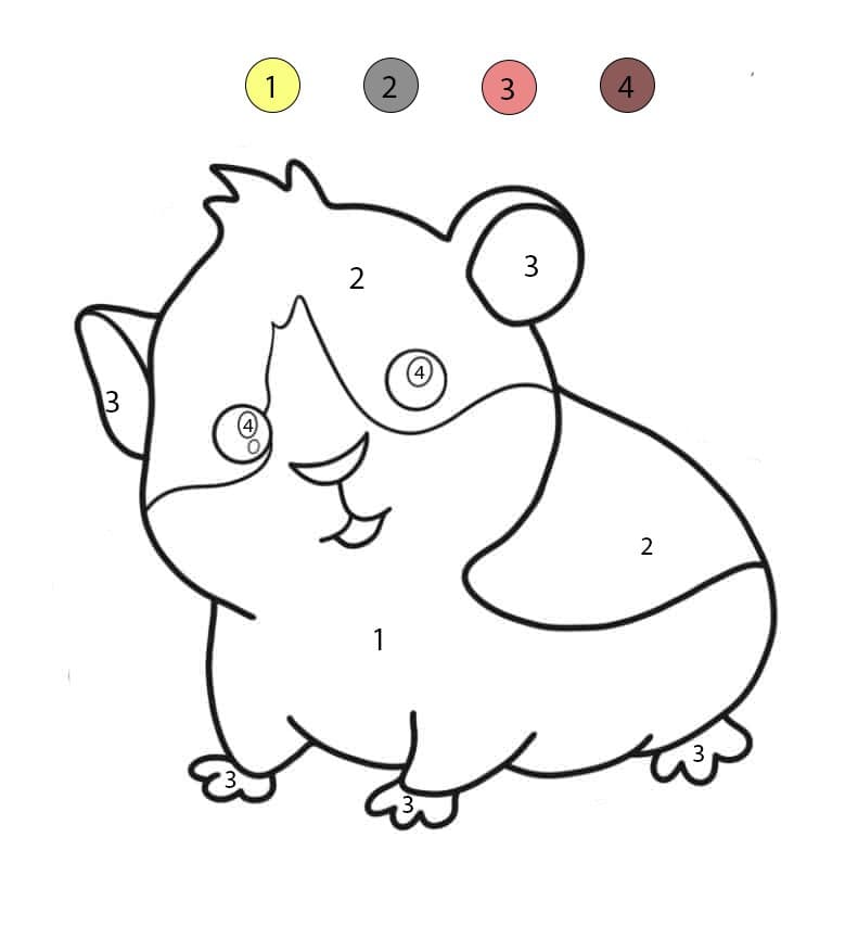 Coloriage Magique Hamster