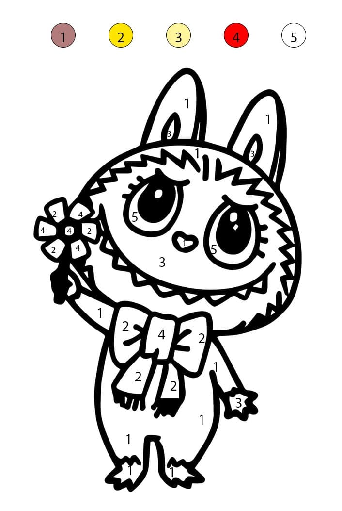 Joli Labubu Coloriage Magique