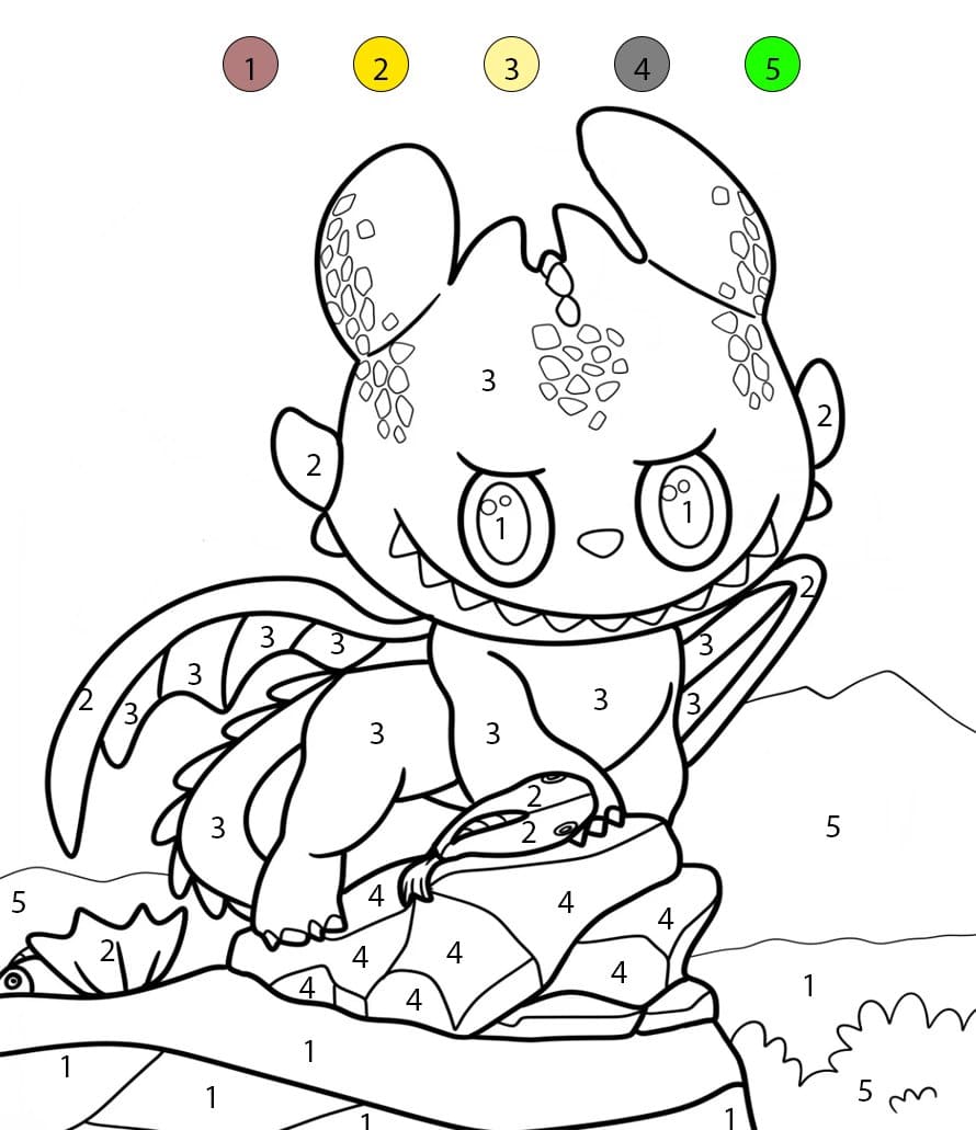 Krokmou Labubu Coloriage Magique