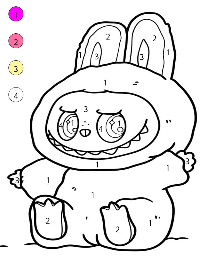 Coloriage Magique Labubu