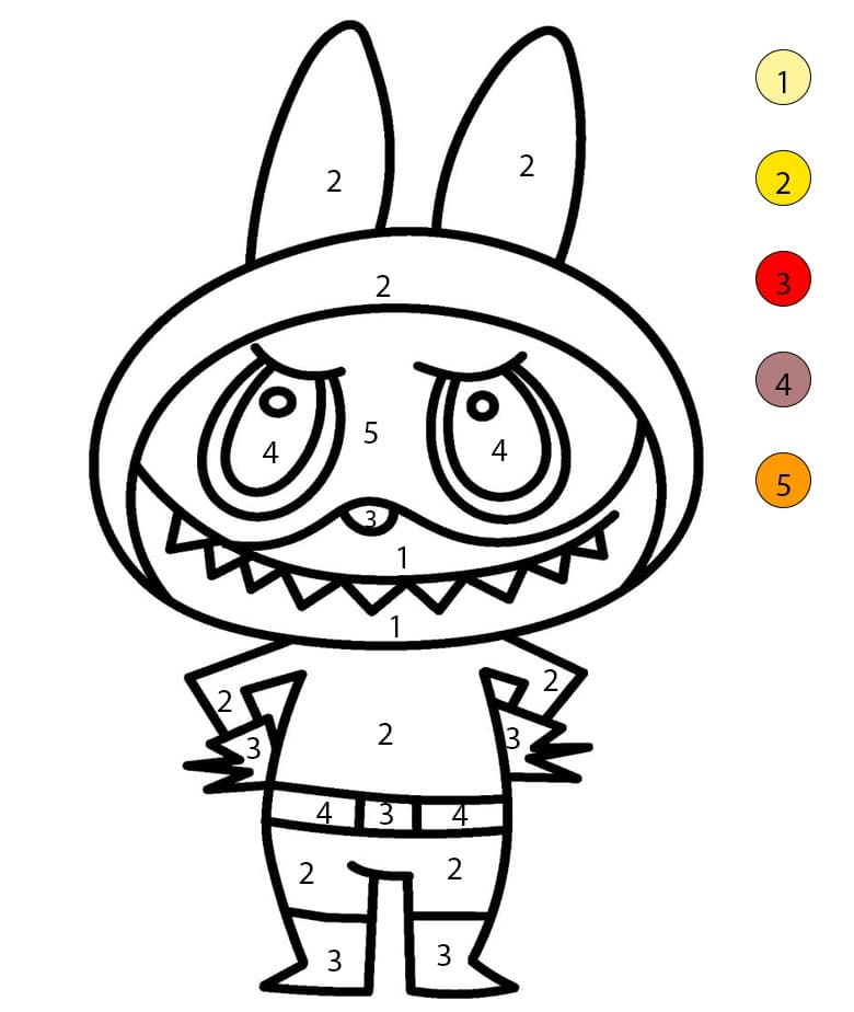 Super Labubu Coloriage Magique