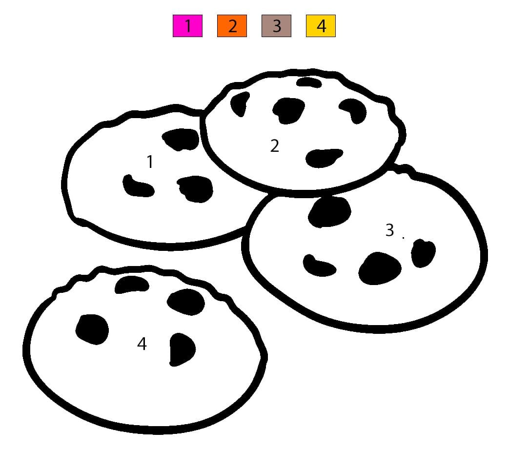 Cookies facile Coloriage Magique