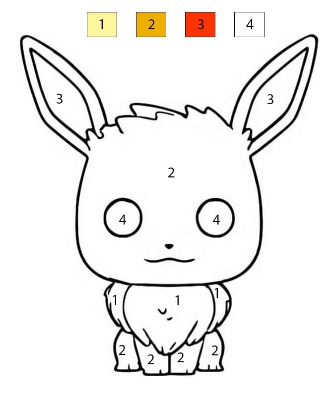 Évoli Funko Pop Coloriage Magique