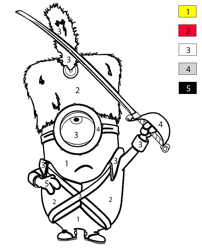 Garde Minion Coloriage Magique