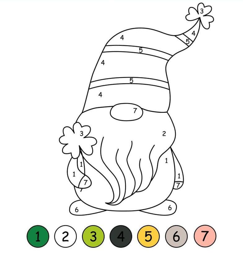 Coloriage Magique Gnome