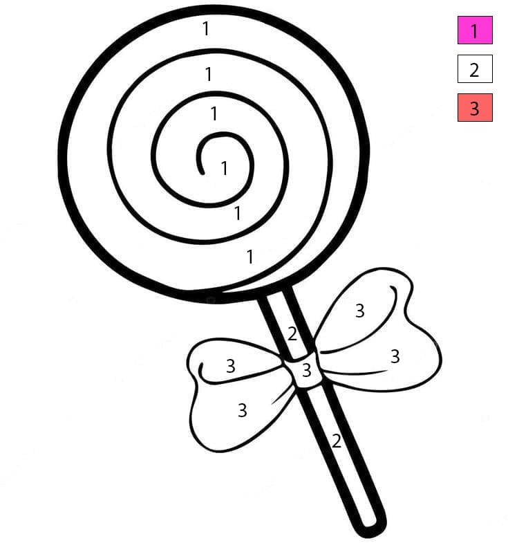 Coloriage Magique Sucette