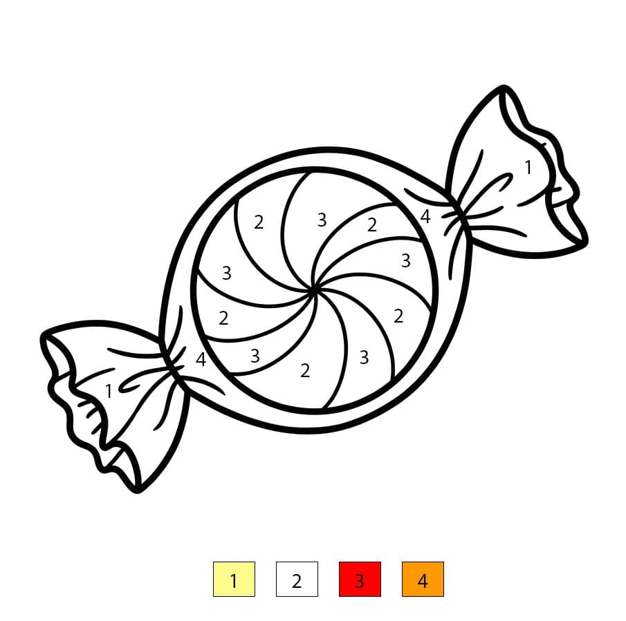 Coloriage Magique Bonbon