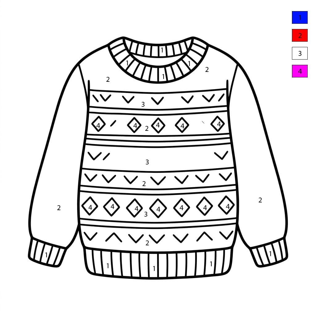 Chandail Vêtements Coloriage Magique