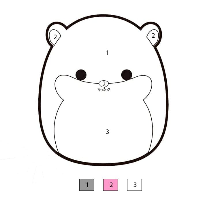 Coloriage Magique Squishmallows Humphray Coloriage Magique