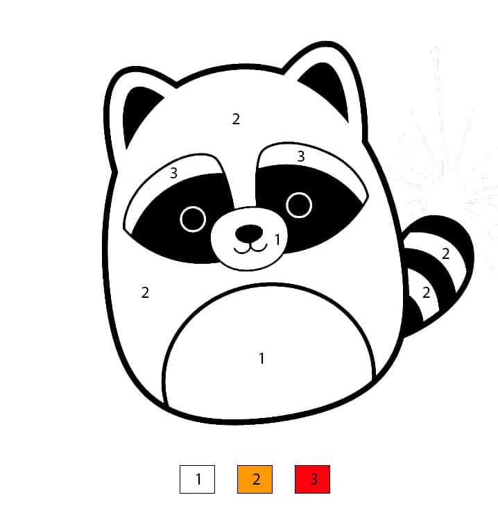 Squishmallows Randy Coloriage Magique