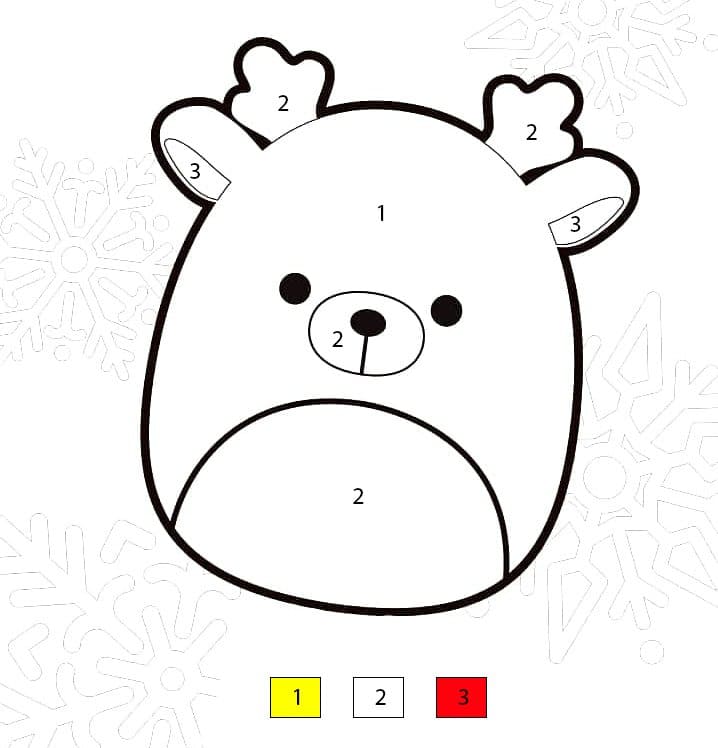 Coloriage Magique Squishmallows Ruby Coloriage Magique