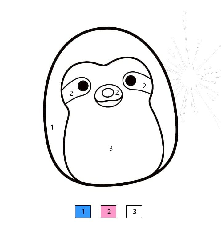 Coloriage Magique Squishmallows Taylor Coloriage Magique
