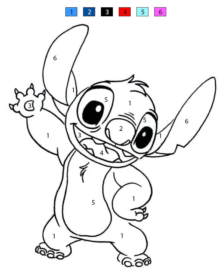 Coloriage Magique Stitch