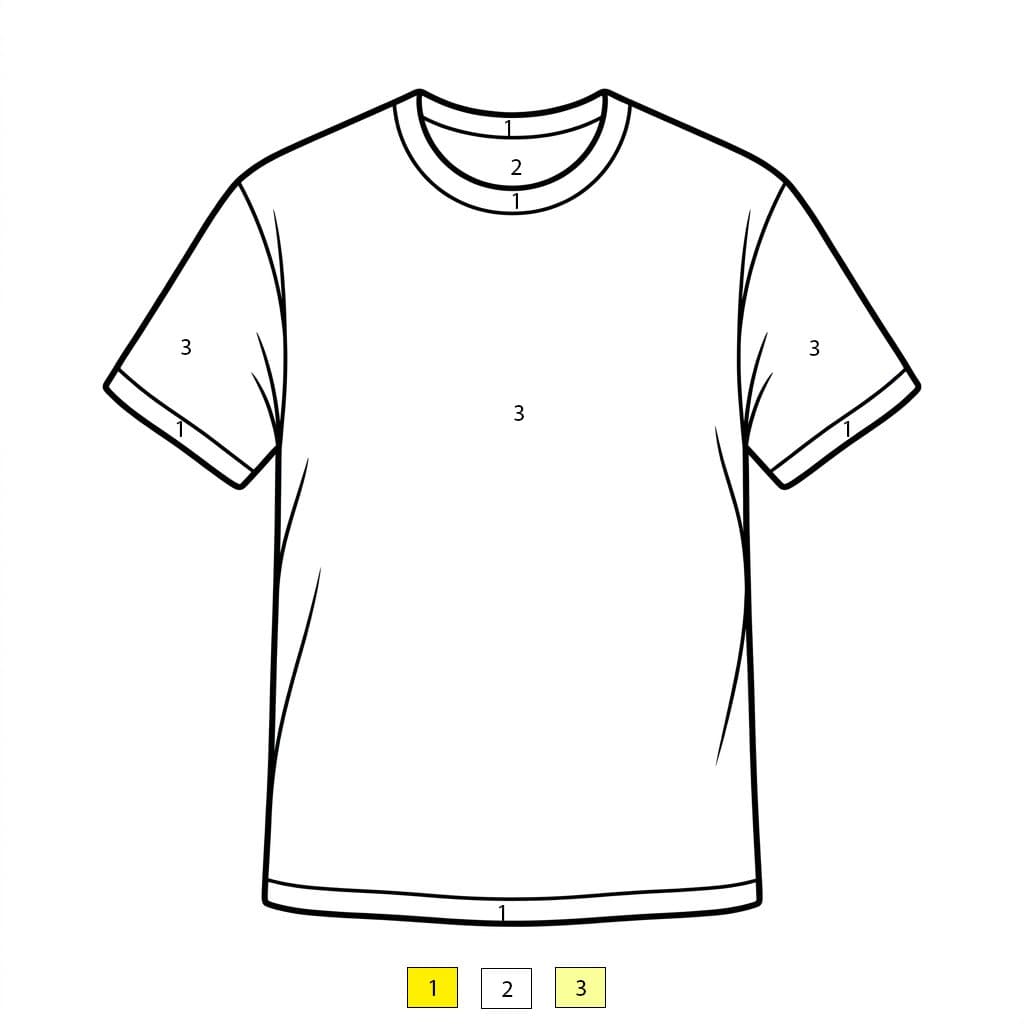 T-shirt Vêtements Coloriage Magique