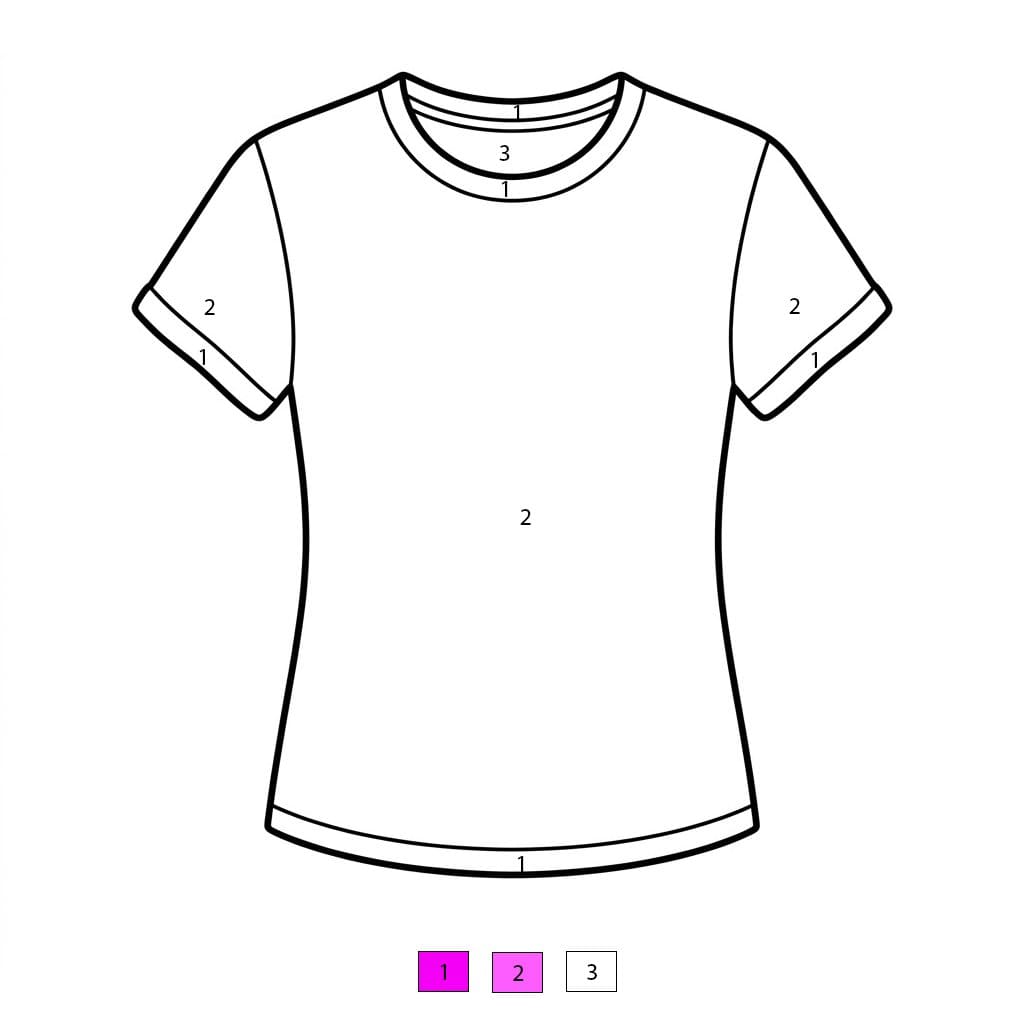 T-shirt basique Vêtements Coloriage Magique