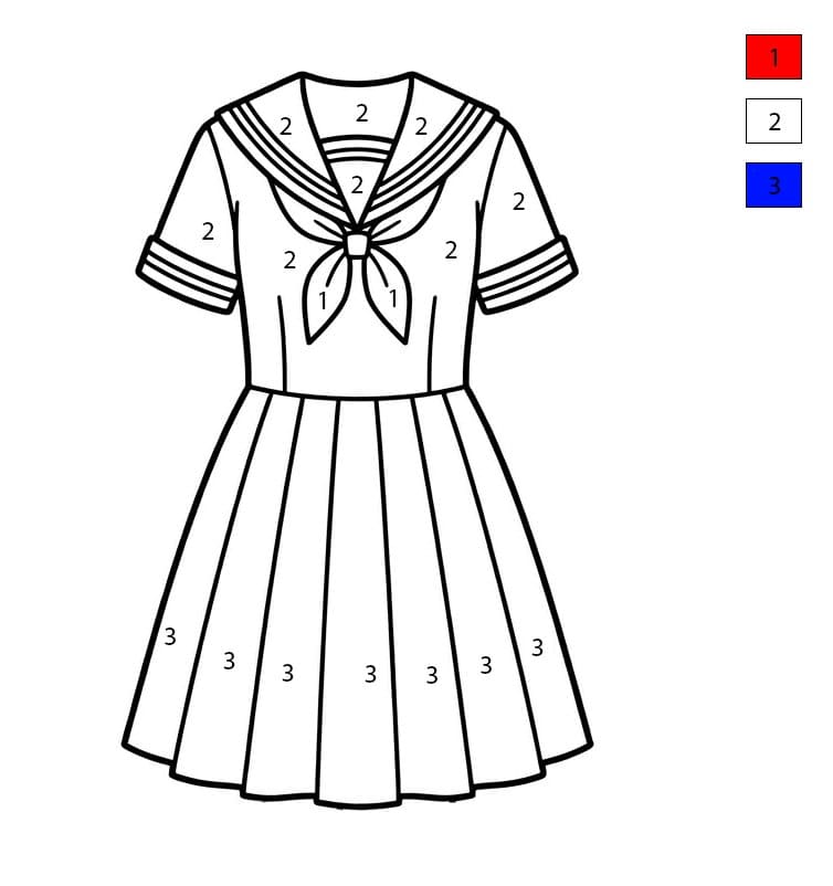 Uniforme scolaire Vêtements Coloriage Magique