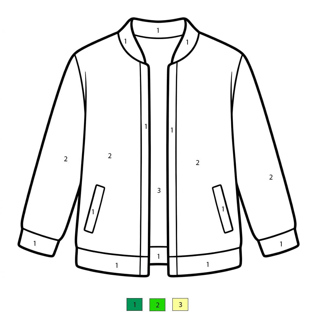 Veste Vêtements Coloriage Magique