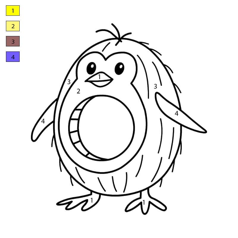 Brainrot Penguino Cocosino Coloriage Magique