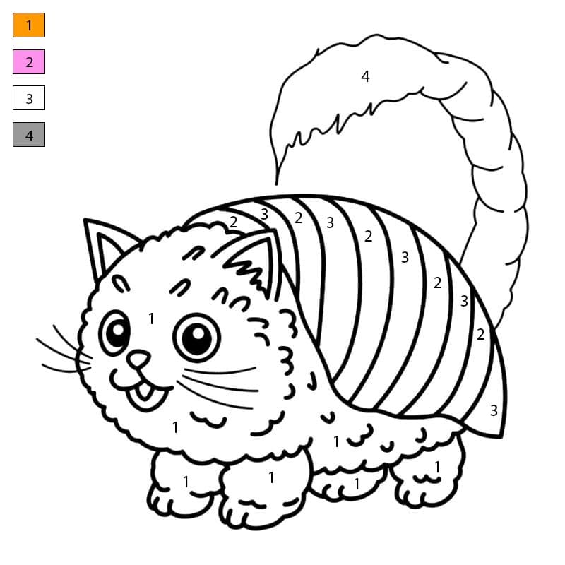 Brainrot Pussini Sushini Coloriage Magique