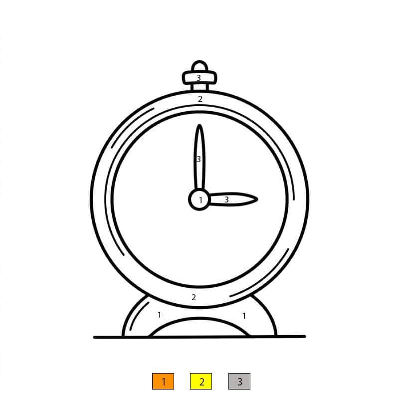 Horloge artistique Coloriage Magique