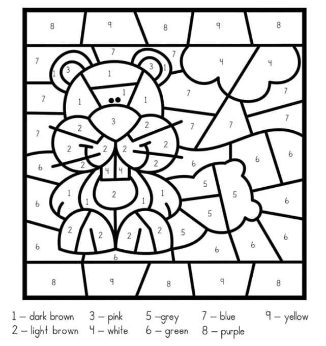 Marmotte douce Coloriage Magique