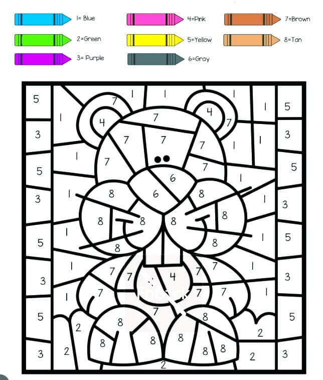 Marmotte souriante Coloriage Magique
